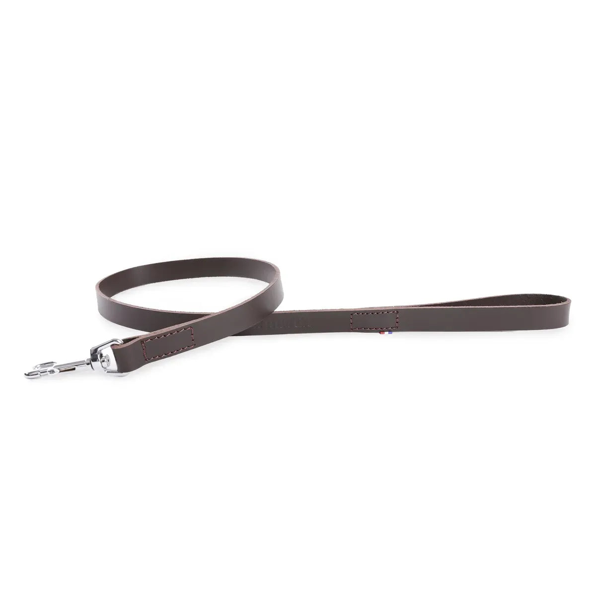 LAISSE EN CUIR MARTIN SELLIER AVEC TRESSAGE PARACORD
