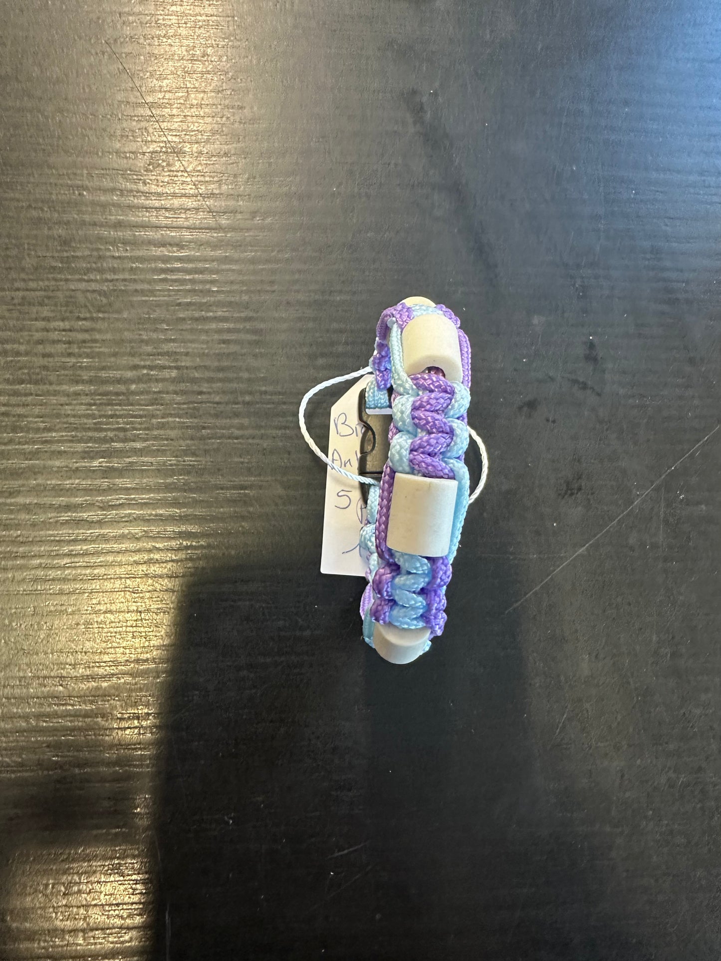 BRACELET ANTI TIQUE/POUX TAILLE 19CM BLEU BEBE ET LILAS
