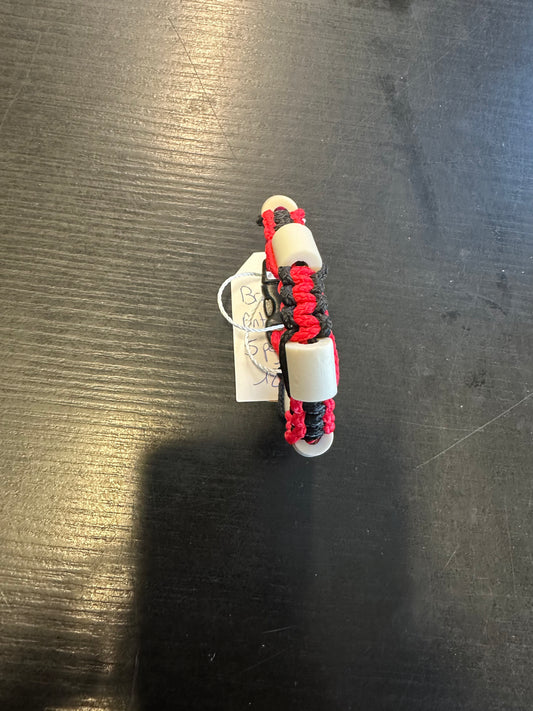 BRACELET ANTI TIQUE/POUX TAILLE 18CM ROUGE ET NOIR
