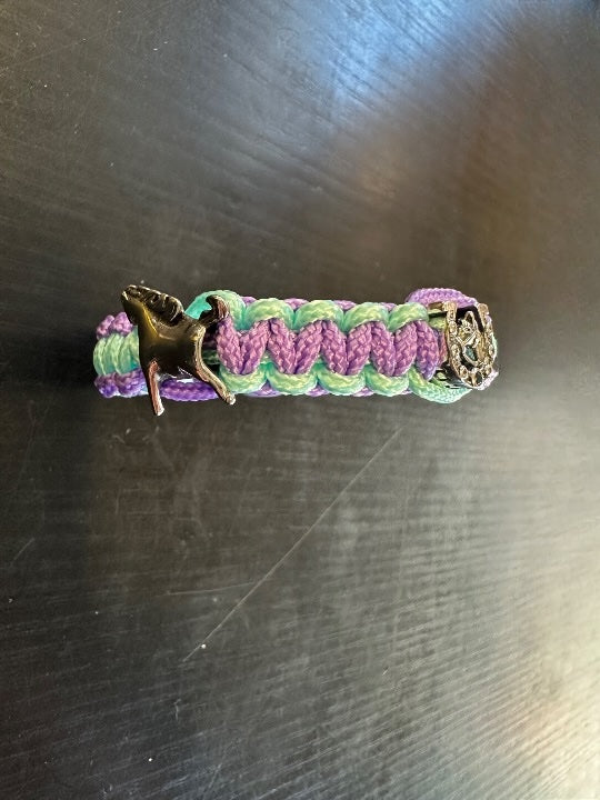 BRACELET "ALISON" PARACORD 2MM AVEC PERLES