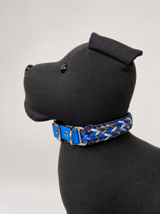 COLLIER CHIEN PARACORD + BIOTHANE