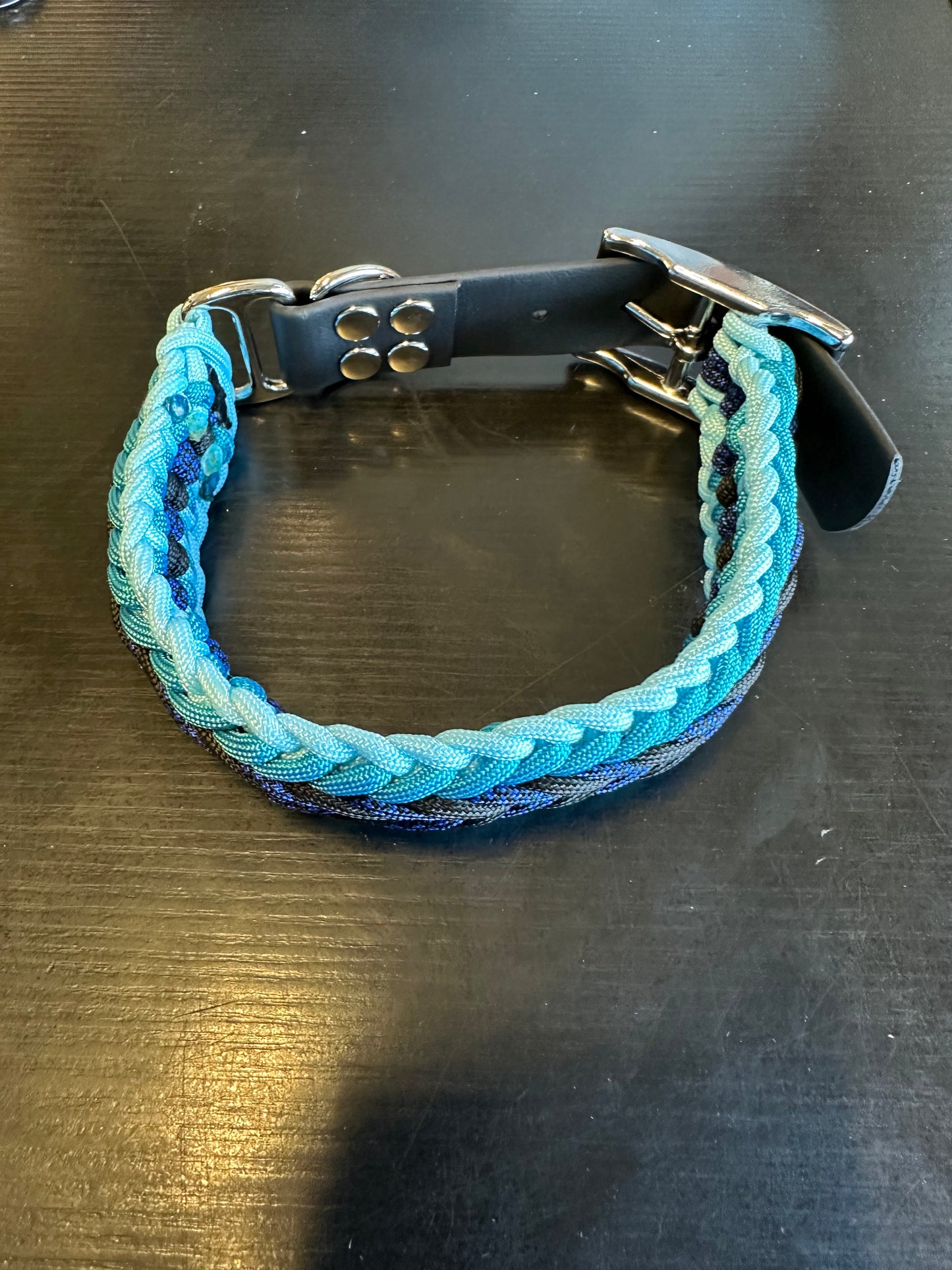 COLLIER CHIEN PARACORD + BIOTHANE MODELE THE SPINE