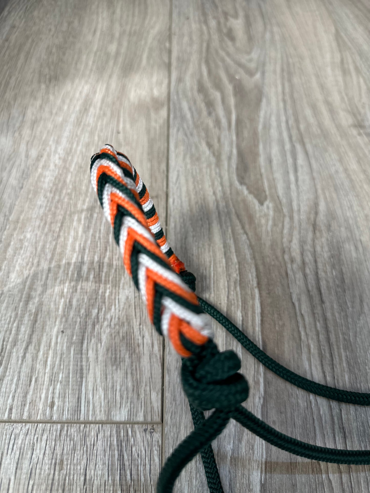 LICOL ETHOLOGIQUE TAILLE CHEVAL VERT SAPIN TRESSAGE AMERINDIEN VERT SAPIN/ORANGE/BLANC