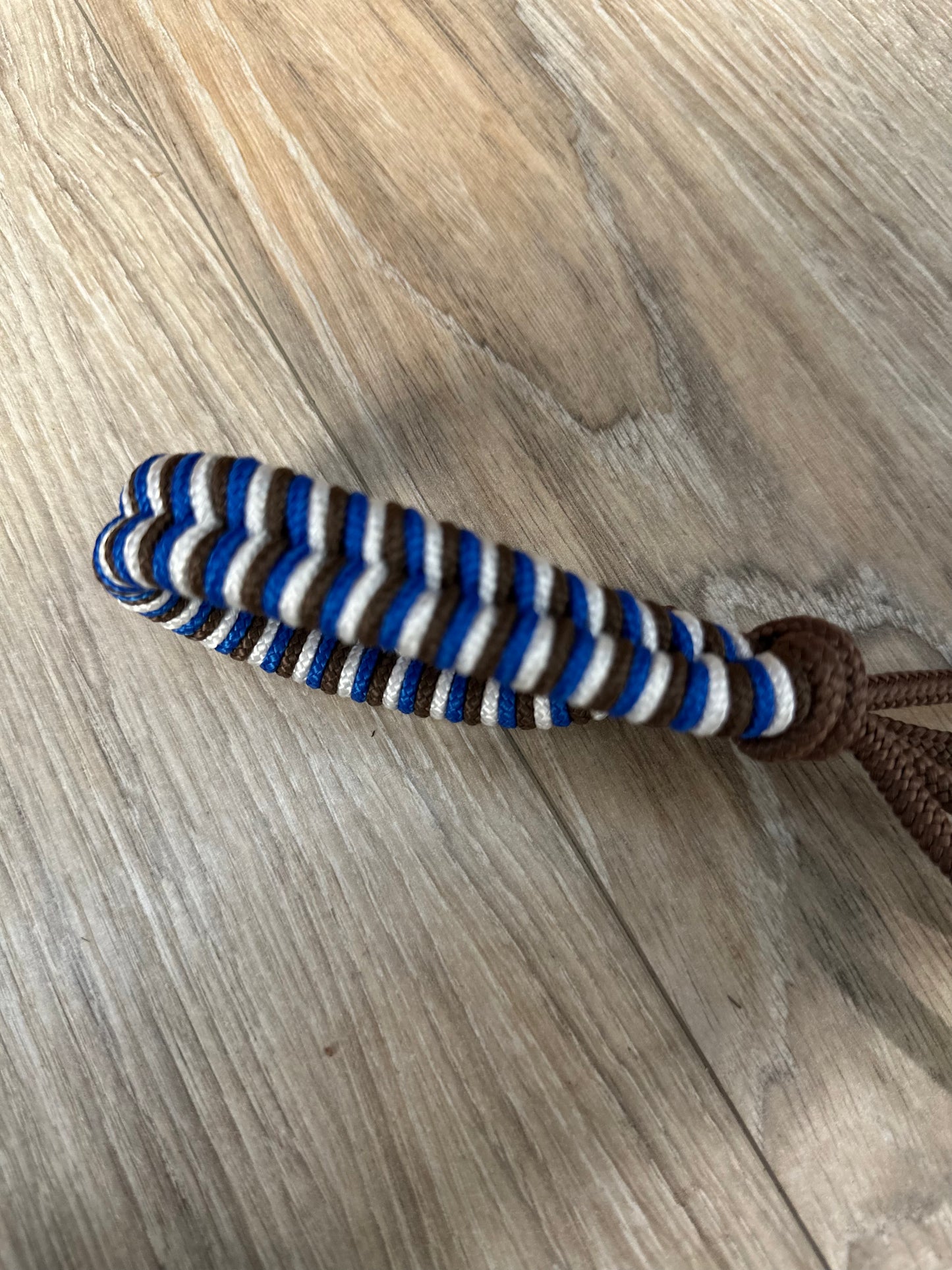 LICOL ETHOLOGIQUE TAILLE COB MARRON TRESSAGE EPI MARRON/BLANC/BLEU ELECTRIQUE