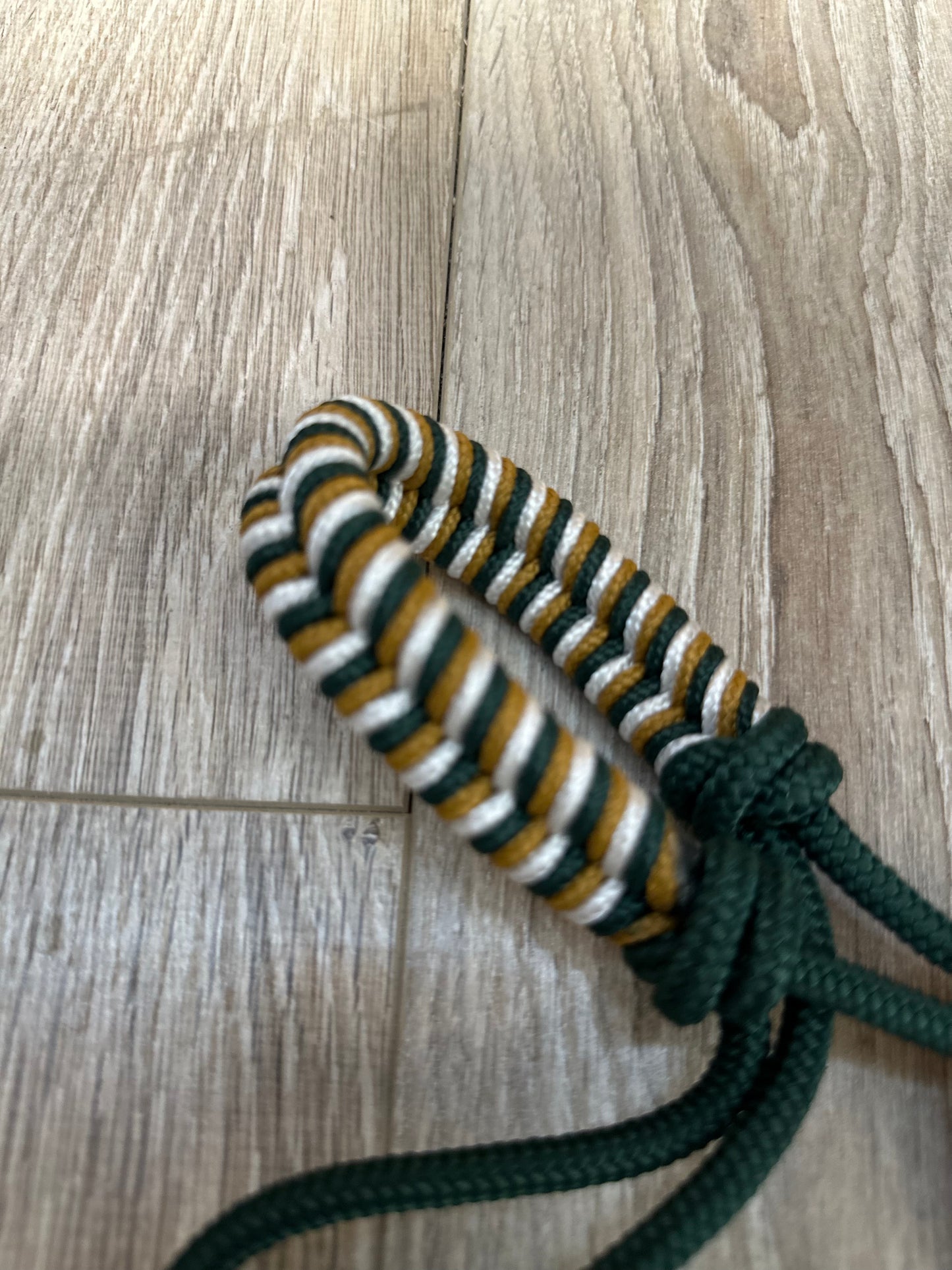 LICOL ETHOLOGIQUE TAILLE PONEY VERT SAPIN TRESSAGE EPI VERT SAPIN/BLANC/CARAMEL