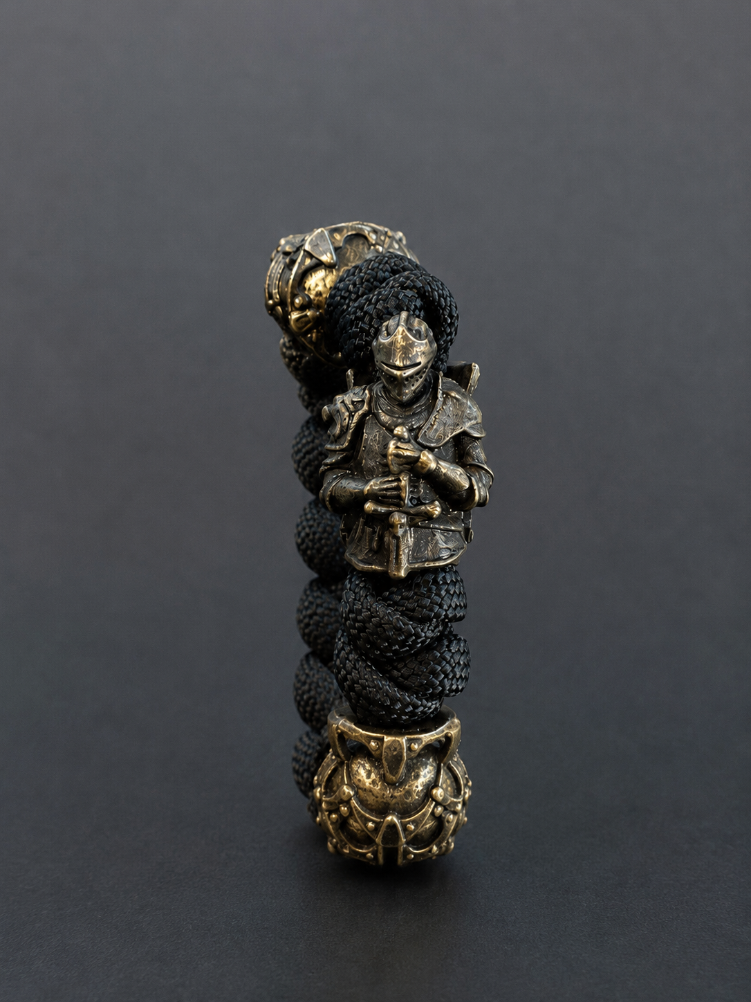 BRACELET PARACORD CHEVALIER - PERLES & CASQUE