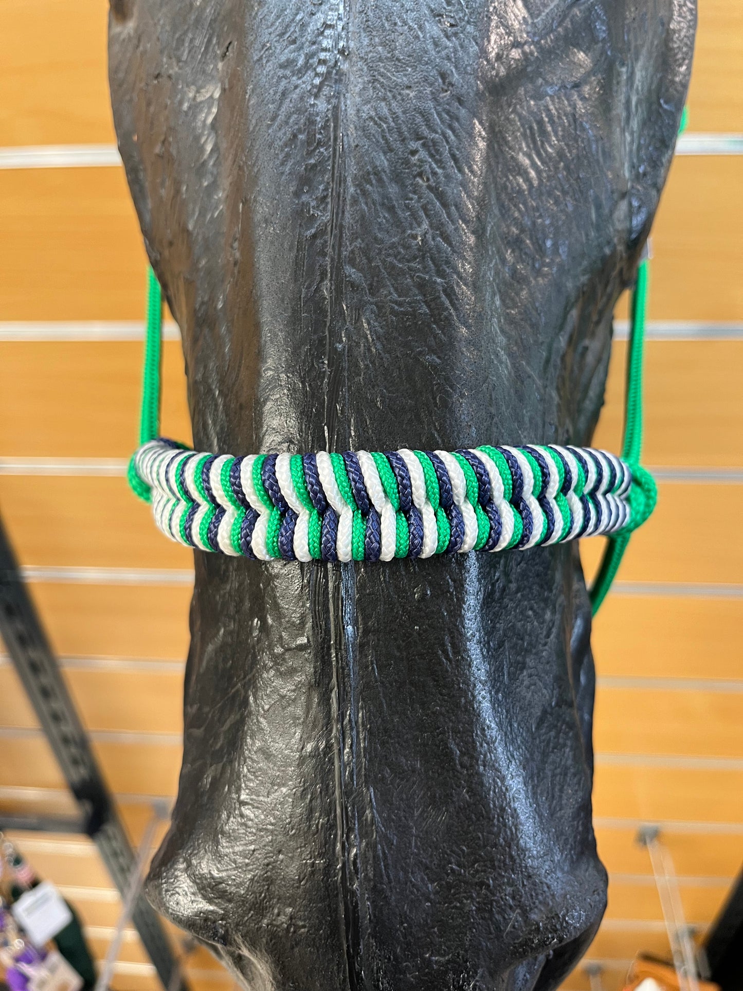 LICOL ETHOLOGIQUE TAILLE COB VERT METALLIQUE TRESSAGE EPI VERT METALLIQUE/MARINE/BLANC (Copie)