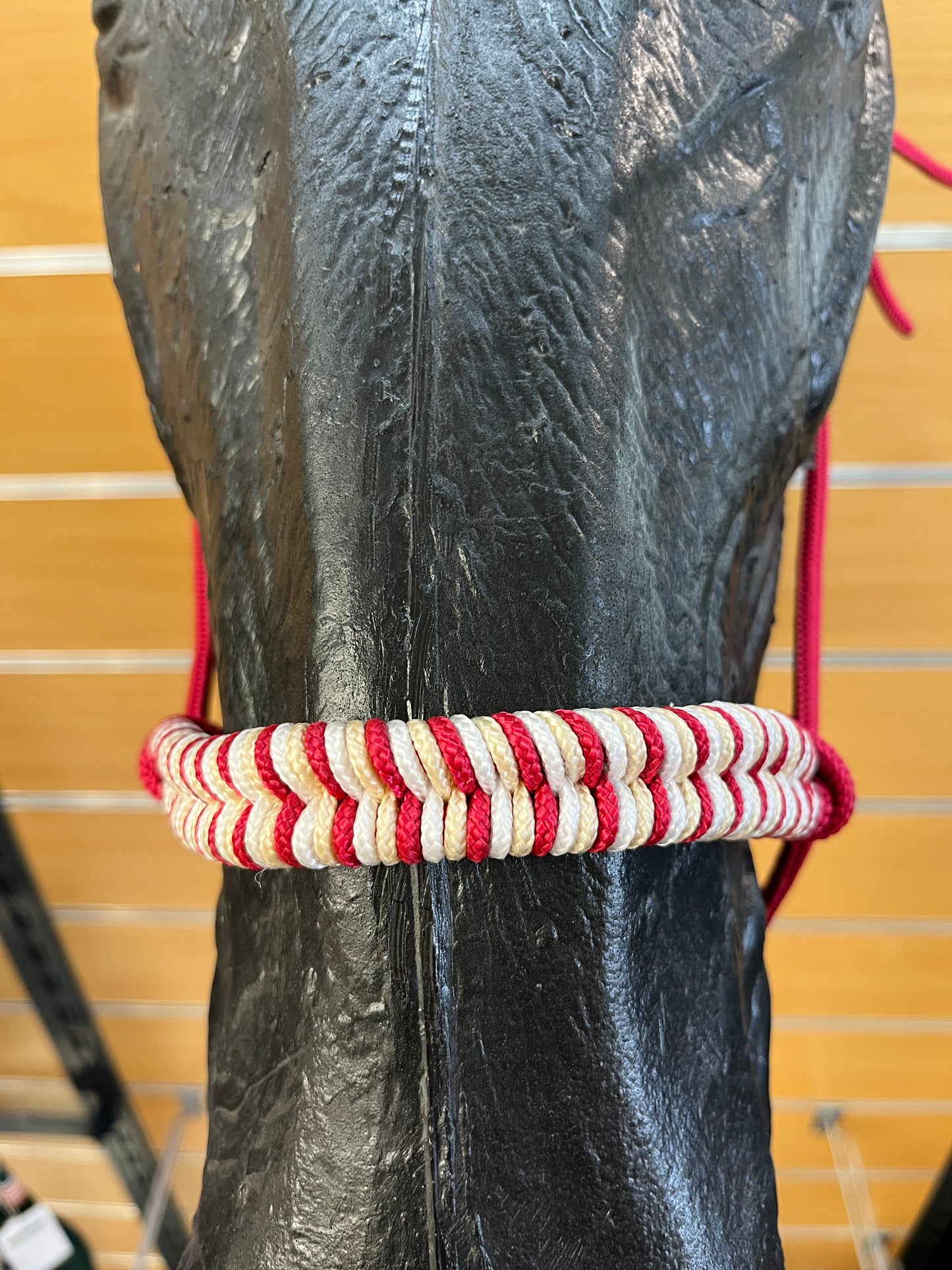 LICOL ETHOLOGIQUE TAILLE CHEVAL FRAMBOISE TRESSAGE EPI FRAMBOISE/OR/BLANC