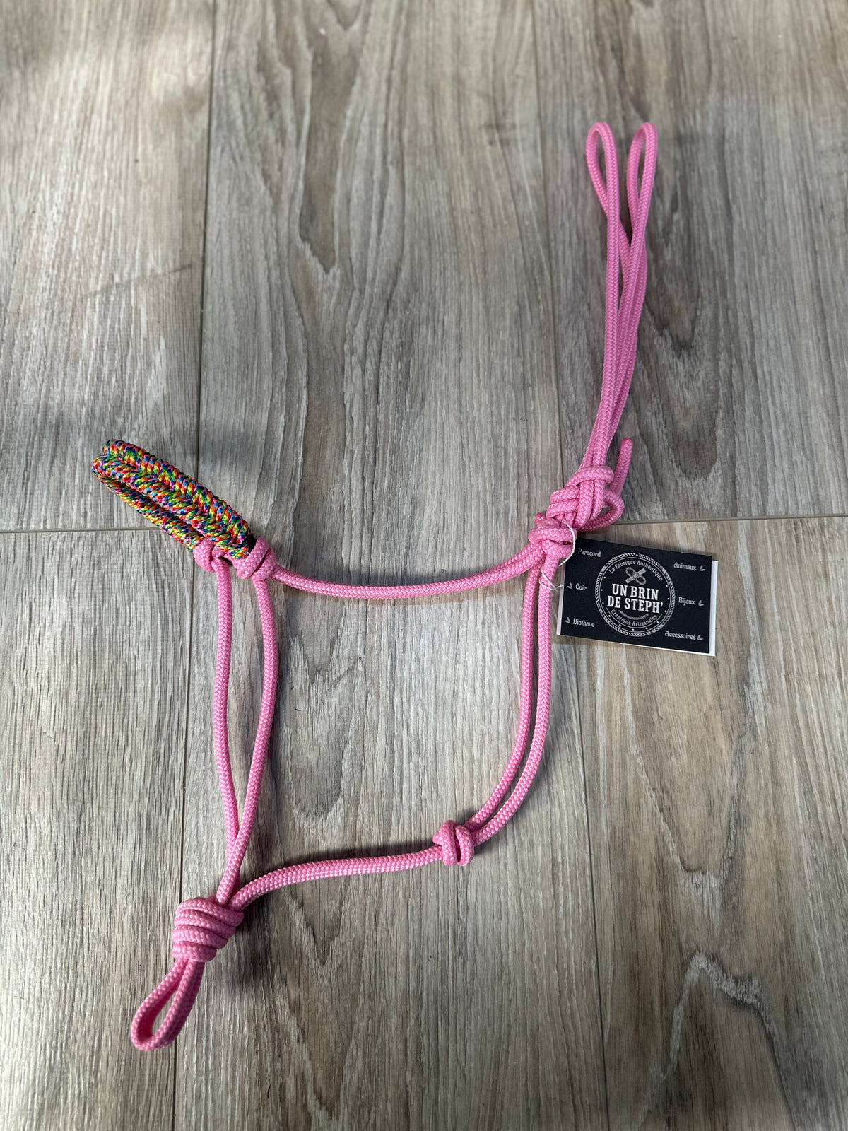 LICOL ETHOLOGIQUE TAILLE PONEY ROSE TRESSAGE EPI ARC-EN-CIEL