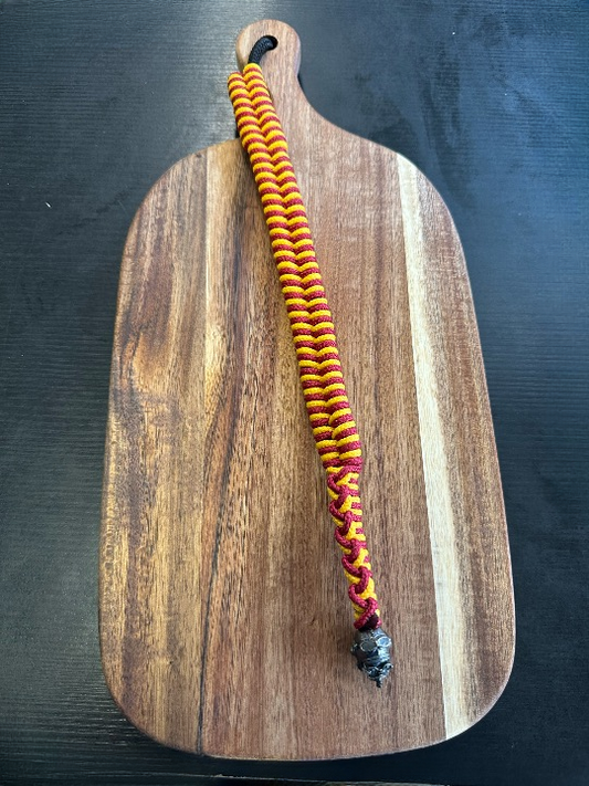 PLANCHE ACACIAS 40x19 AVEC TRESSAGE PARACORD